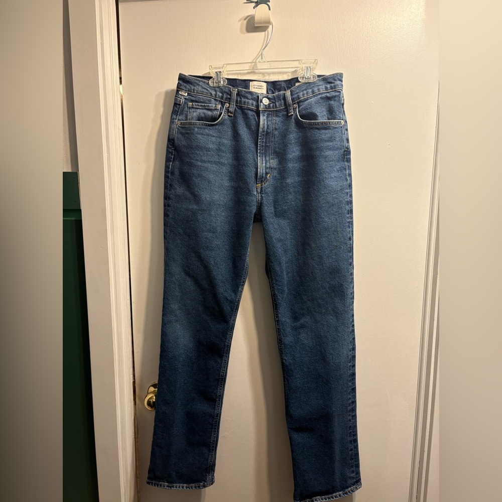 Citizens Of Humanity Deep Blue Straight Jeans - Daphne